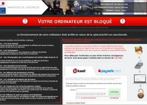 Dépannage virus gendarmerie national et dérivés UKASH